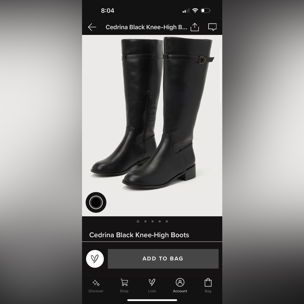 Lulus black boot